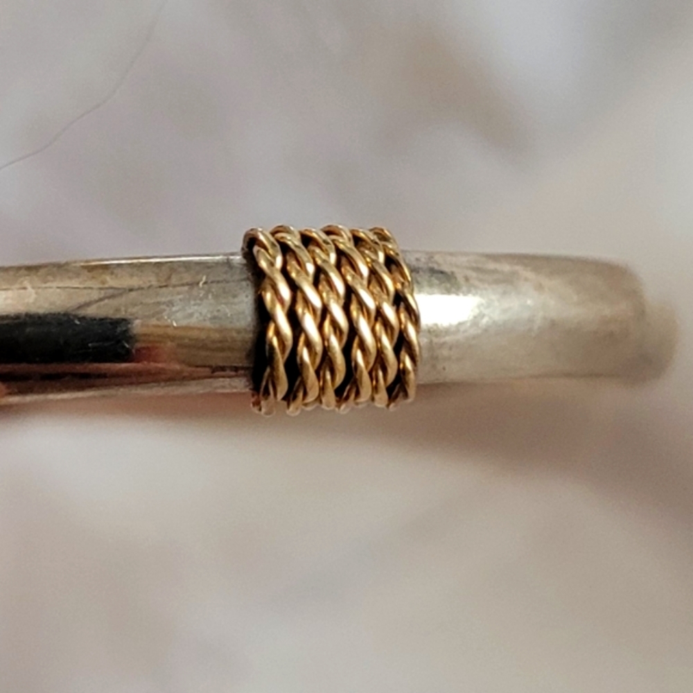RARE 14K Gold & 925 University of Michigan Wolverines Football Charm Bracelet - Picture 5 of 15